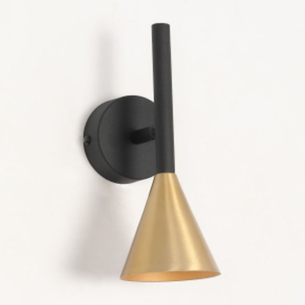 JS-GL-8204-1 - ANTIQUE BRASS & BLACK & GOLD METAL Led Wall Light