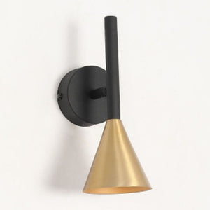 JS-GL-8204-1 - ANTIQUE BRASS & BLACK & GOLD METAL Led Wall Light
