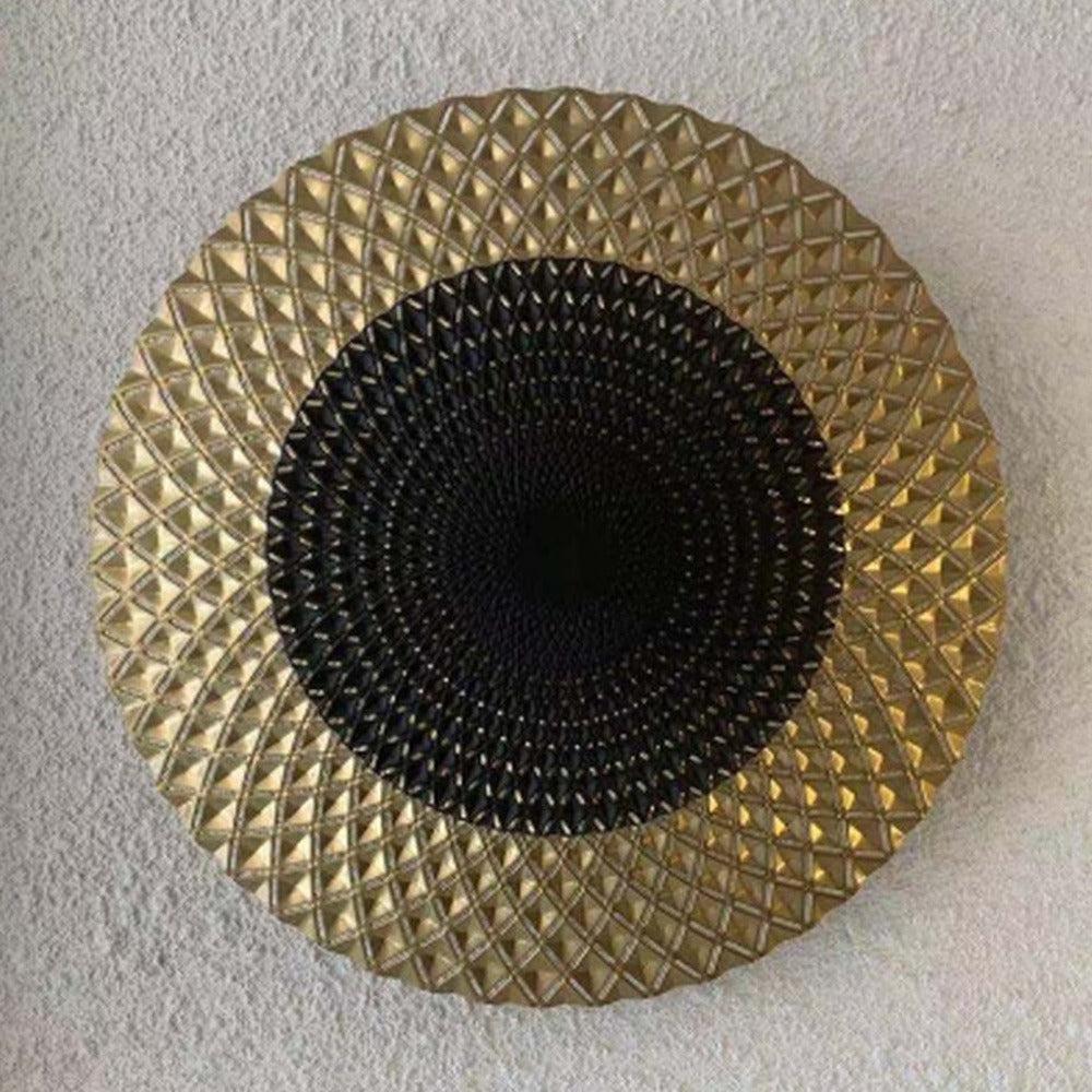 JS-GL-8212-270-GD - BLACK & GOLD METAL Artistic Wall Light