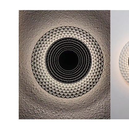 JS-GL-8212-270-WH - Black & White Metal Modern Wall Light