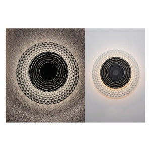 JS-GL-8212-270-WH - Black & White Metal Modern Wall Light