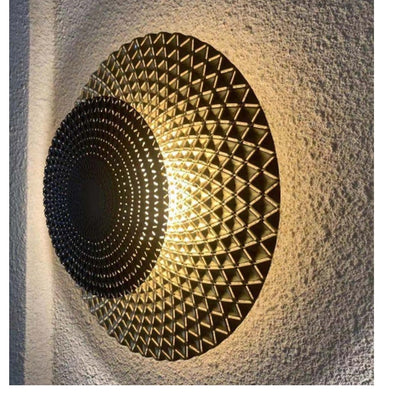 JS-GL-8212-380-GD - BLACK & GOLD METAL Artistic Wall Light