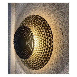 JS-GL-8212-380-GD - BLACK & GOLD METAL Artistic Wall Light