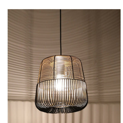 JS-GL-8227-A - BLACK & GOLD Metal Hanging Light