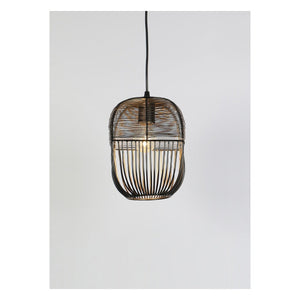 JS-GL-8229-A - BLACK & GOLD Metal Hanging Light