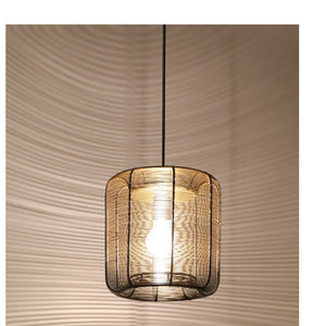 JS-GL-8231-A - BLACK & GOLD Metal Hanging Light