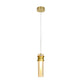 JS-GL-82515-1 - Antique Brass Metal Glass Hanging Light