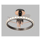 JS-GL-8298-600 - French Gold & Gunblack Metal & Acrylic Led Ceiling Light