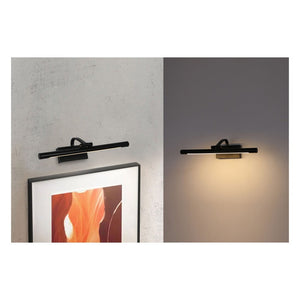 JS-GL-8352-S BK - Black Metal & Acrylic Led Picture Lights