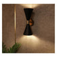 JS-GL-8380-2 - ANTIQUE BRASS & BLACK & WHITE METAL Modern Wall Light