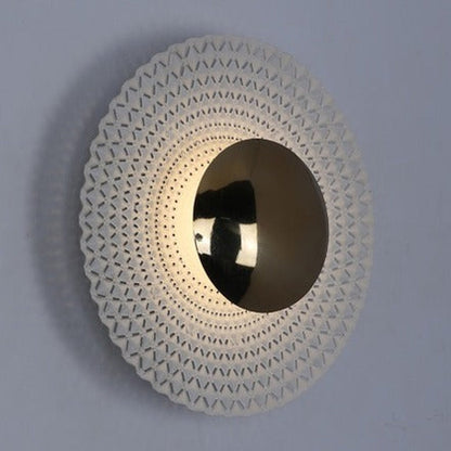 JS-GL-8412-W - Black & White & Gold Metal Modern Wall Light
