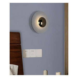 JS-GL-8412-W - Black & White & Gold Metal Modern Wall Light