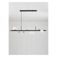 JS-GL-84510D - French Gold & Black Metal Glass Hanging Light