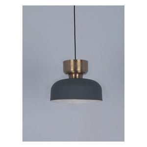 JS-GL-8512-1 - Black & Matt Brass & White Metal Modern Hanging Light