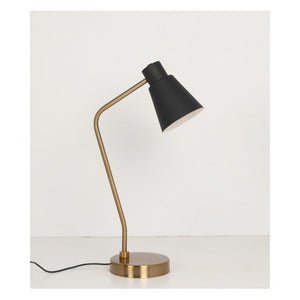 JS-GL-8595-AB-BK - ANTIQUE BRASS & BLACK & WHITE METAL Led Floor Lamp