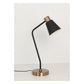 JS-GL-8595-BK-AB - ANTIQUE BRASS & BLACK & WHITE METAL Led Floor Lamp