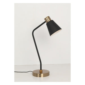JS-GL-8595-BK-AB - ANTIQUE BRASS & BLACK & WHITE METAL Led Floor Lamp
