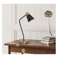 JS-GL-8595-BK-AB - ANTIQUE BRASS & BLACK & WHITE METAL Led Floor Lamp