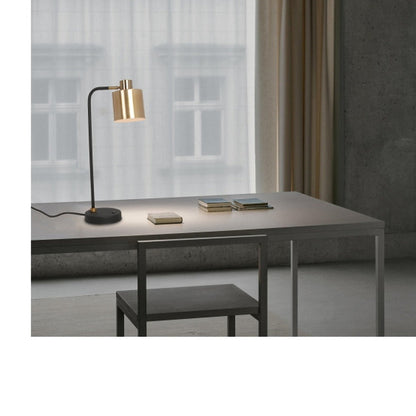 JS-GL-8596-BK-AB - ANTIQUE BRASS & BLACK & WHITE METAL Led Floor Lamp