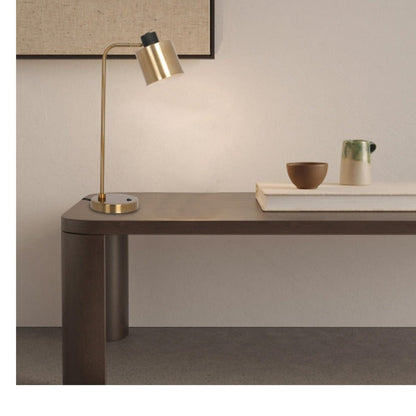 JS-GL-8596-F-AB - ANTIQUE BRASS & BLACK & WHITE METAL Led Floor Lamp