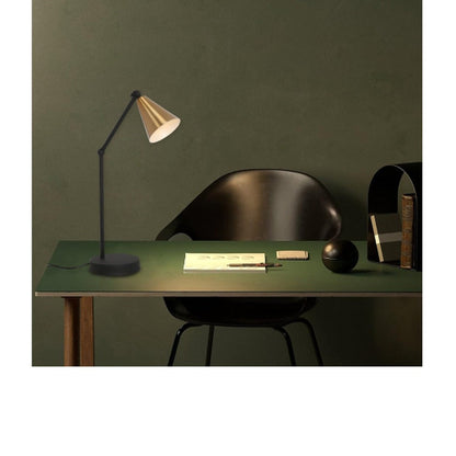 JS-GL-8597-AB - ANTIQUE BRASS & BLACK & WHITE METAL Led Floor Lamp