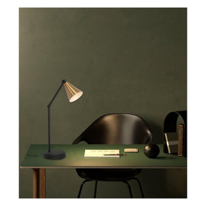 JS-GL-8597-AB - ANTIQUE BRASS & BLACK & WHITE METAL Led Floor Lamp
