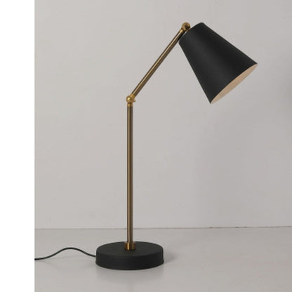 JS-GL-8598-BK - ANTIQUE BRASS & BLACK & WHITE METAL Led Floor Lamp