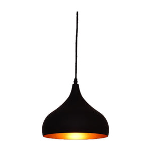 JS-GL-8605-1 - BLACK & GOLD Metal Hanging Light