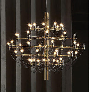 JS-GL-8634D - Gold Metal Led Chandelier