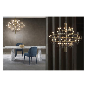 JS-GL-8634D - Gold Metal Led Chandelier