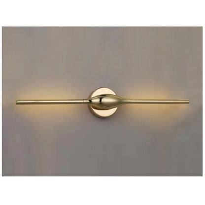 JS-GL-8780-L GD - Gold Metal & Acrylic Led Mirror Lights