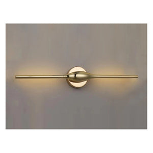 JS-GL-8780-L GD - Gold Metal & Acrylic Led Mirror Lights