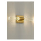 JS-GL-889-W - Antique Brass Metal & Acrylic Up Down Wall Light