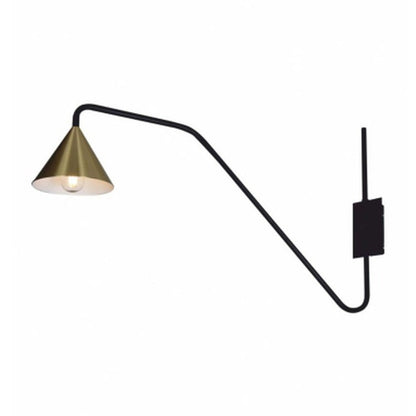 JS-GL-88969-L - ANTIQUE BRASS & WHITE & BLACK Metal Hanging Light