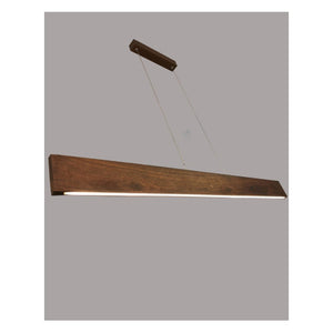 JS-GL-89W041 - TEAKWOOD & BLACK WOOD & METAL Office Hanging Light