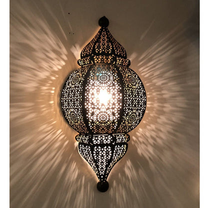 JS-GL-9001-W - BLACK & GOLD Metal Wall Light