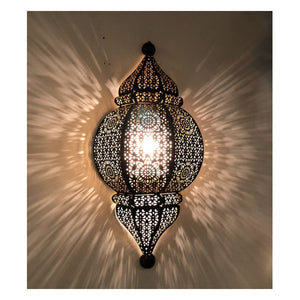 JS-GL-9001-W - BLACK & GOLD Metal Wall Light