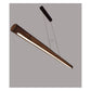JS-GL-9004 - WALNUT BROWN WOOD & ACRYLIC & METAL Office Hanging Light
