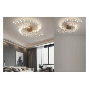 JS-GL-9010-42 - Gold Metal Led Ceiling Light