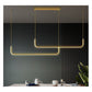 JS-GL-9015 - Antique Brass Metal & Acrylic Modern Hanging Light