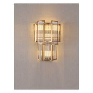 JS-GL-9038 - Antique Brass Metal Glass Hanging Light