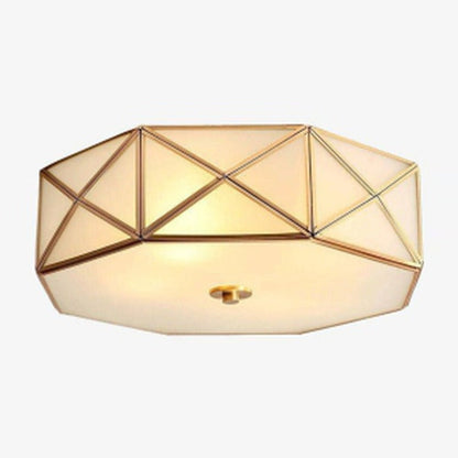 JS-GL-9041-450 - BRASS GOLD BRASS Glass Hanging Light