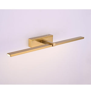 JS-GL-9091-600 - Antique Brass Metal & Acrylic Led Picture Lights