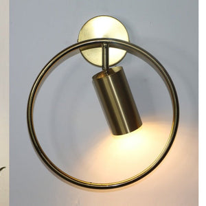 JS-GL-9097-1 - Antique Brass Metal Modern Wall Light