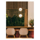 JS-GL-910-2 - Black Metal & Acrylic Glass Hanging Light