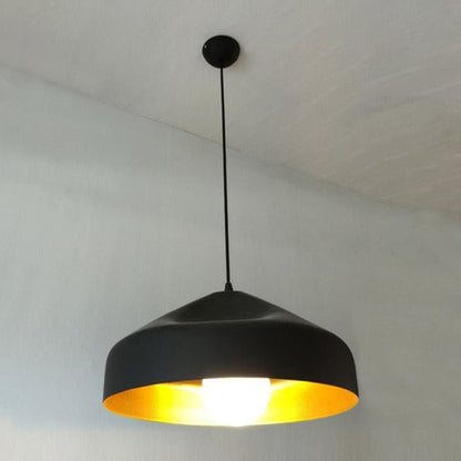 JS-GL-9100 - Gold & Black Metal Modern Hanging Light