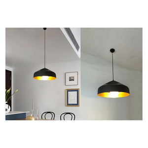JS-GL-9100 - Gold & Black Metal Modern Hanging Light