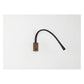 JS-GL-912-W - Brown Metal & Leather Modern Wall Light