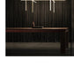JS-GL-9194-8 - Antique Brass Metal & Acrylic Rectangular Chandelier