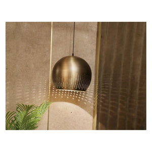 JS-GL-92001-1 - Matt Brushed Brass & Gold Metal Hanging Light